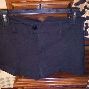 Black shortie shorts